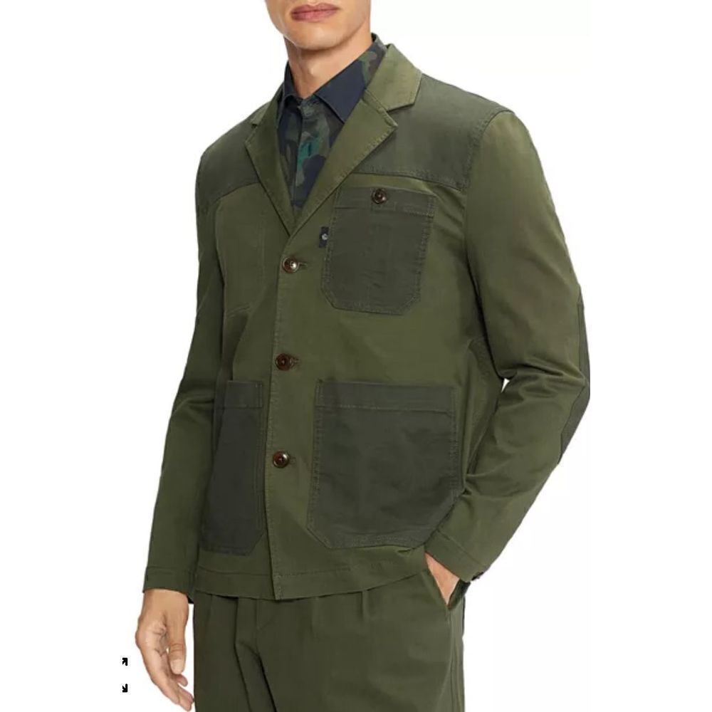 Ted Baker Skylai Tonal Blazer in Army Green NWT Size 4/Large